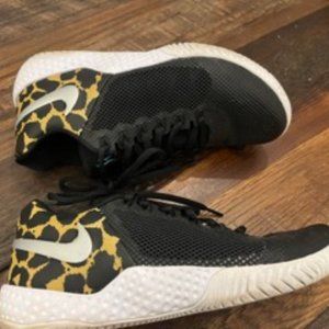 Nike Tennis Pickleball Court Shoes 7.5 Leopard Print Black